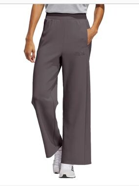 NEW adidas Wide Leg Dri Fit Pants in Dark Gray